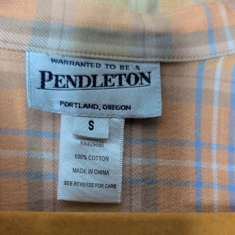Bundle (2) Pendleton Cotton Plaid Button Down Shi… - image 3